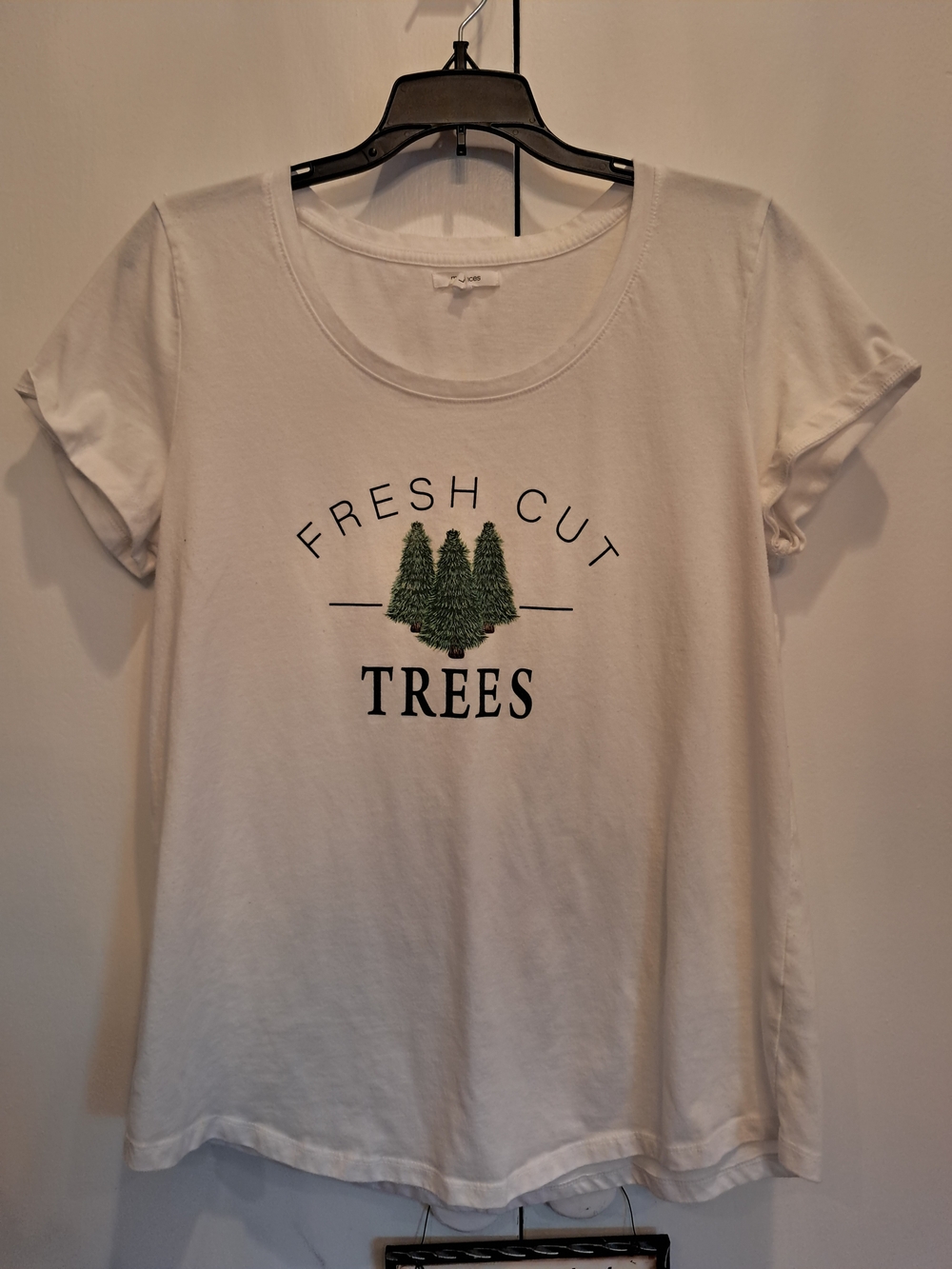 Maurices White 'Fresh Cut Trees' Graphic Short Sleeve Tee
